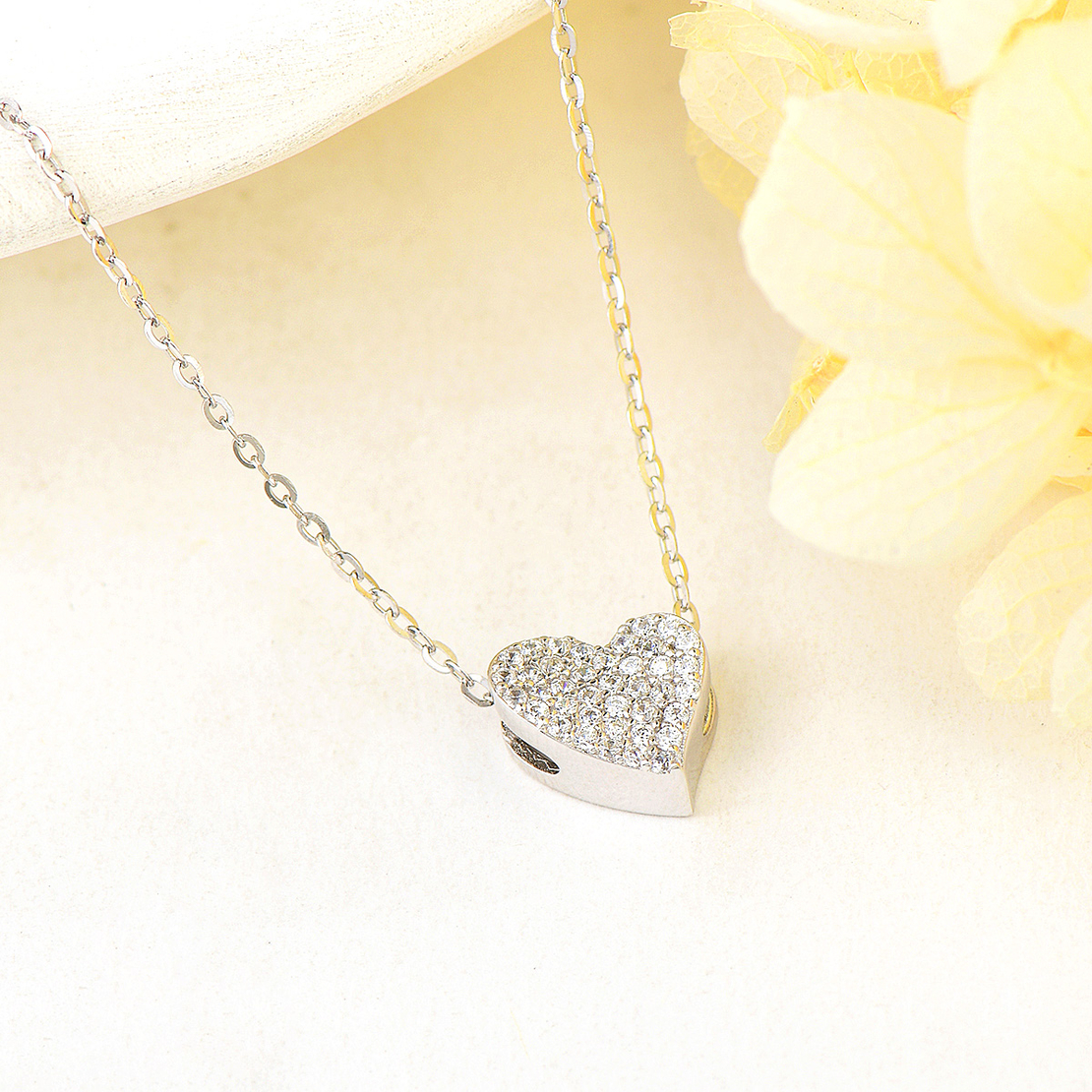Сребърно колие Сърце 2700000051542 | колекция Delicate Silver