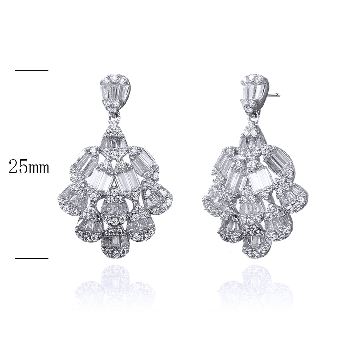 Сребърни обеци 2700000018989 | Колекция Silver Premium