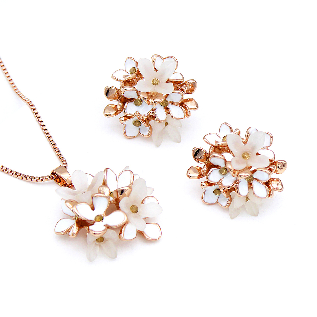 Комплект розово позлатяване цветя 2610000004526 | Колекция Rose Gold