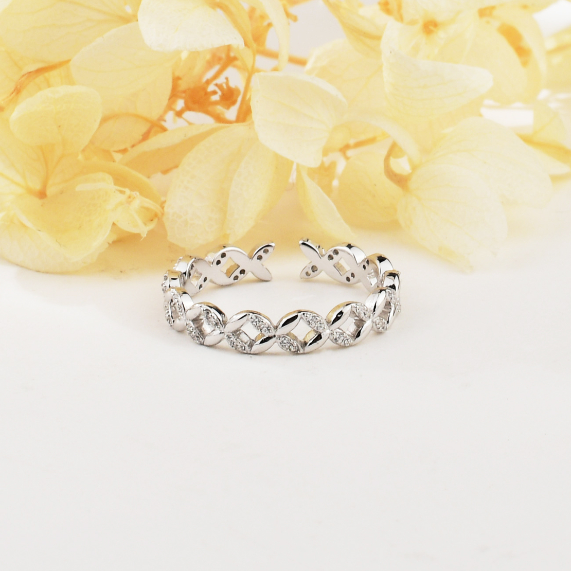 Сребърен пръстен нежна халка JL070455B | колекция Delicate Silver