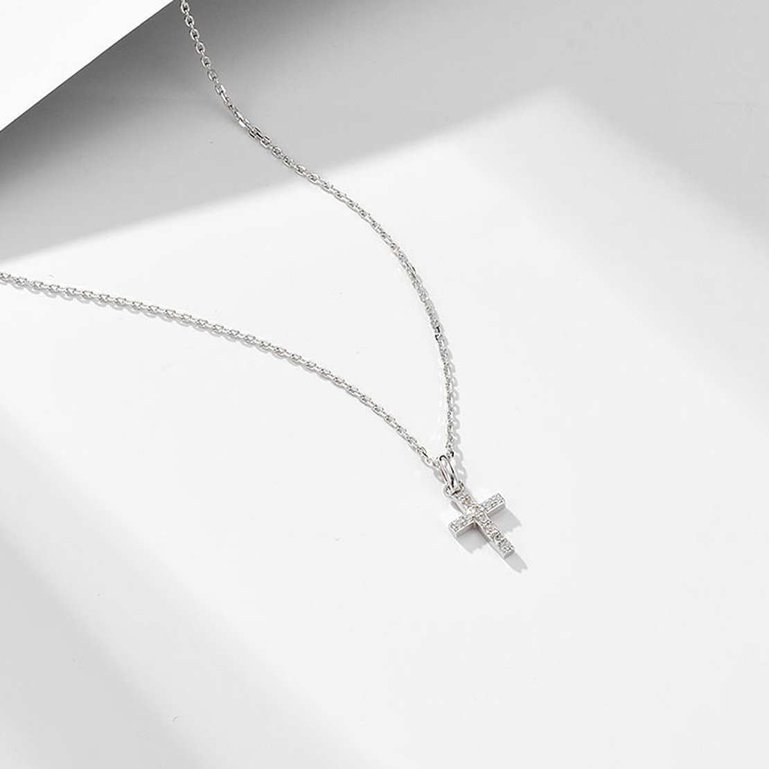 Нежно сребърно колие кръст 1000000000788 | колекция Delicate Silver