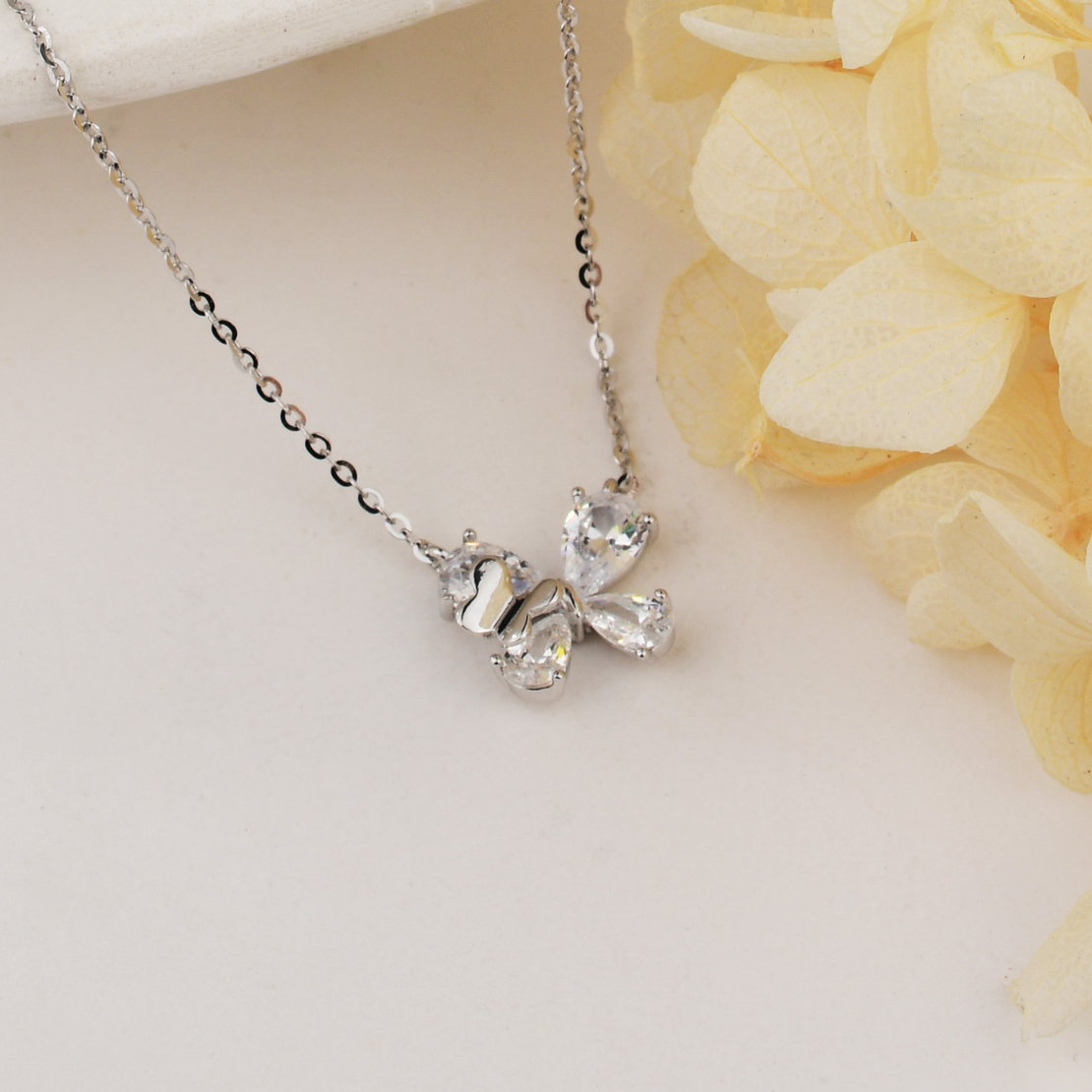 Нежно сребърно колие пеперуда 2700000059104 | колекция Delicate Silver