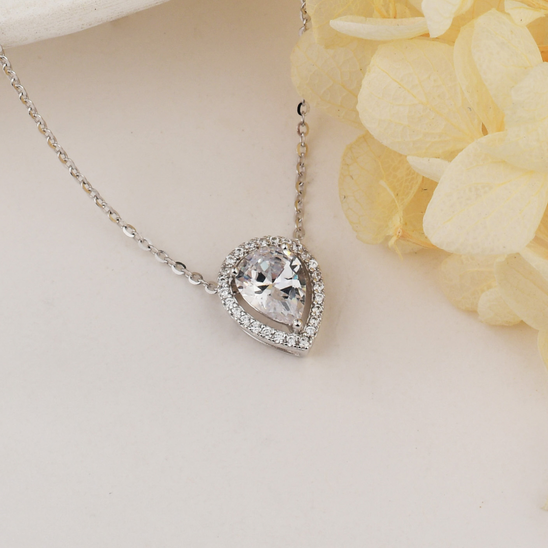 Нежно сребърно колие капка 2700000059173 | колекция Delicate Silver