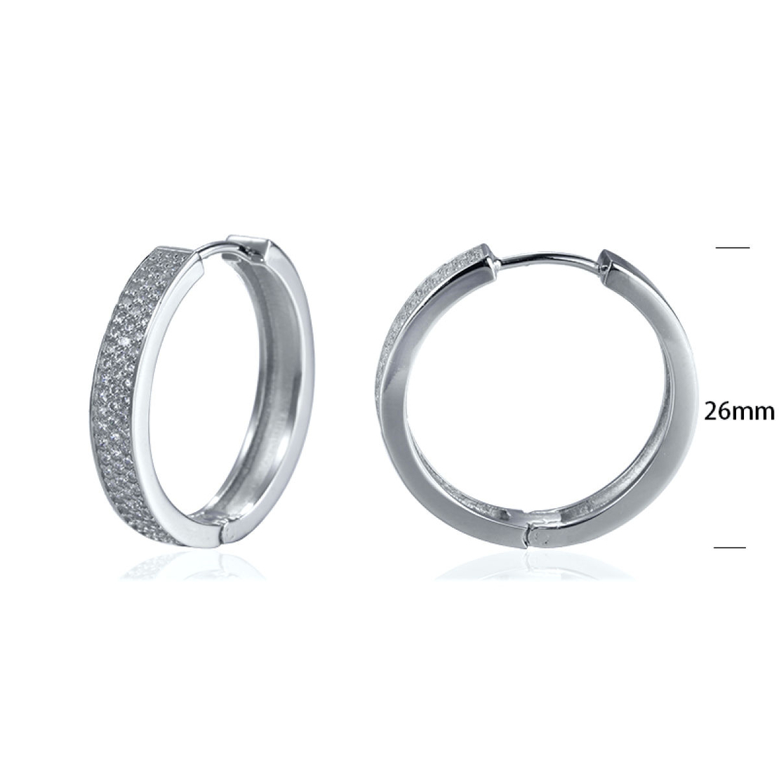 Сребърни обеци 2700000007983 | Колекция Silver Premium