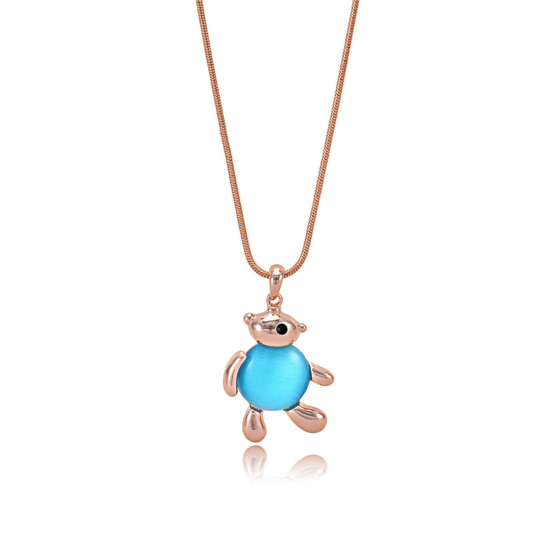 Колие розово позлатяване голям мечок | Колекция Rose Gold