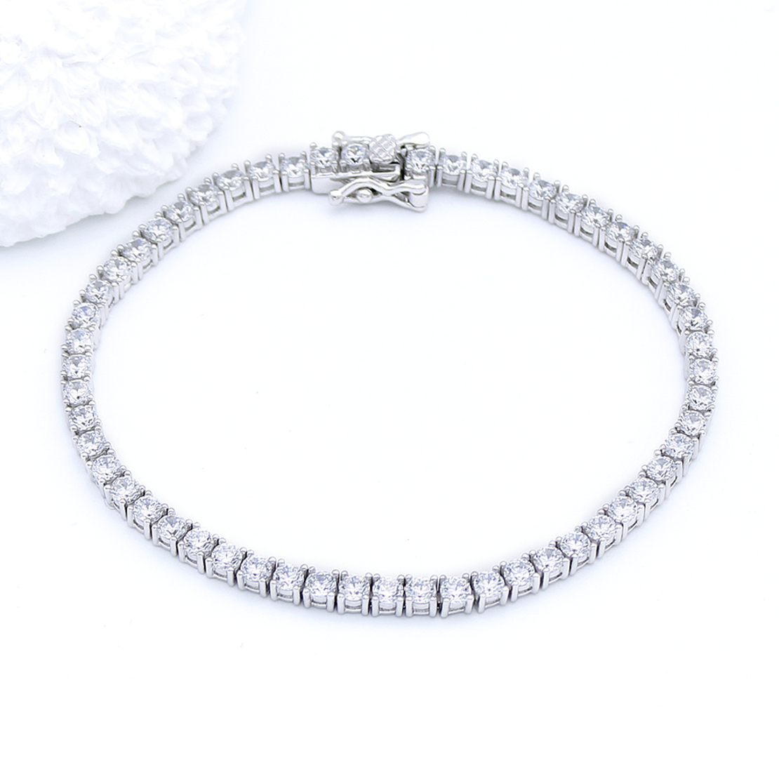 Сребърна тенис гривна 2700000068892 | Колекция Silver Premium