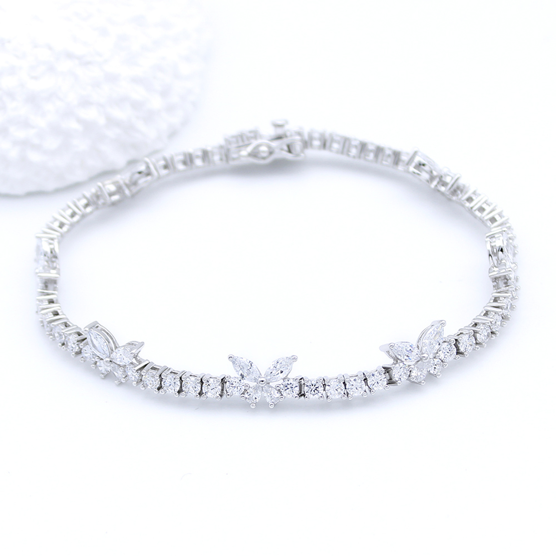 Сребърна тенис гривна 2700000068854 | Колекция Silver Premium