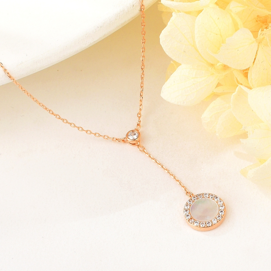 NECKLACE ROSE GOLD PLATING