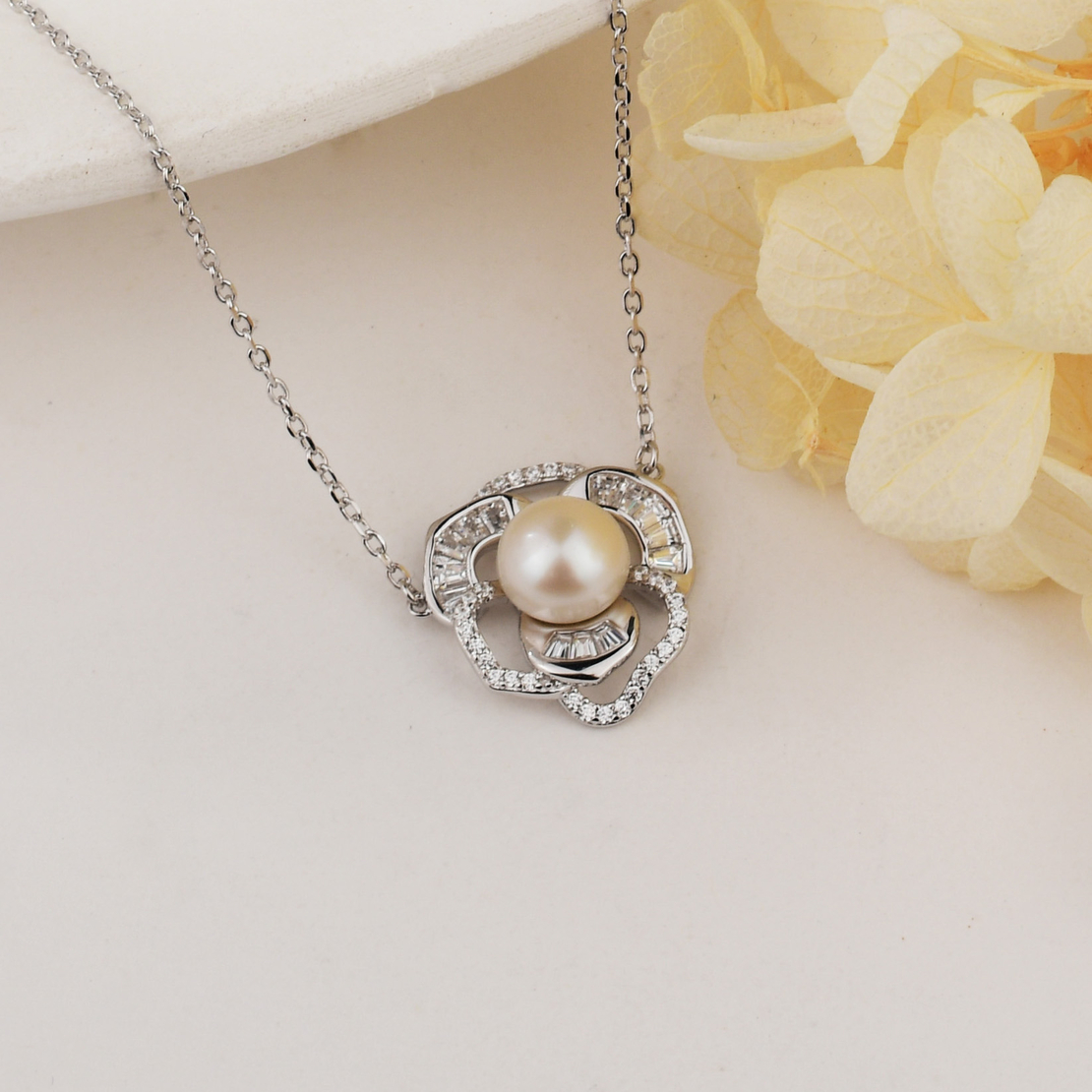 Нежно сребърно колие с перла 2700000059289 | колекция Delicate Silver