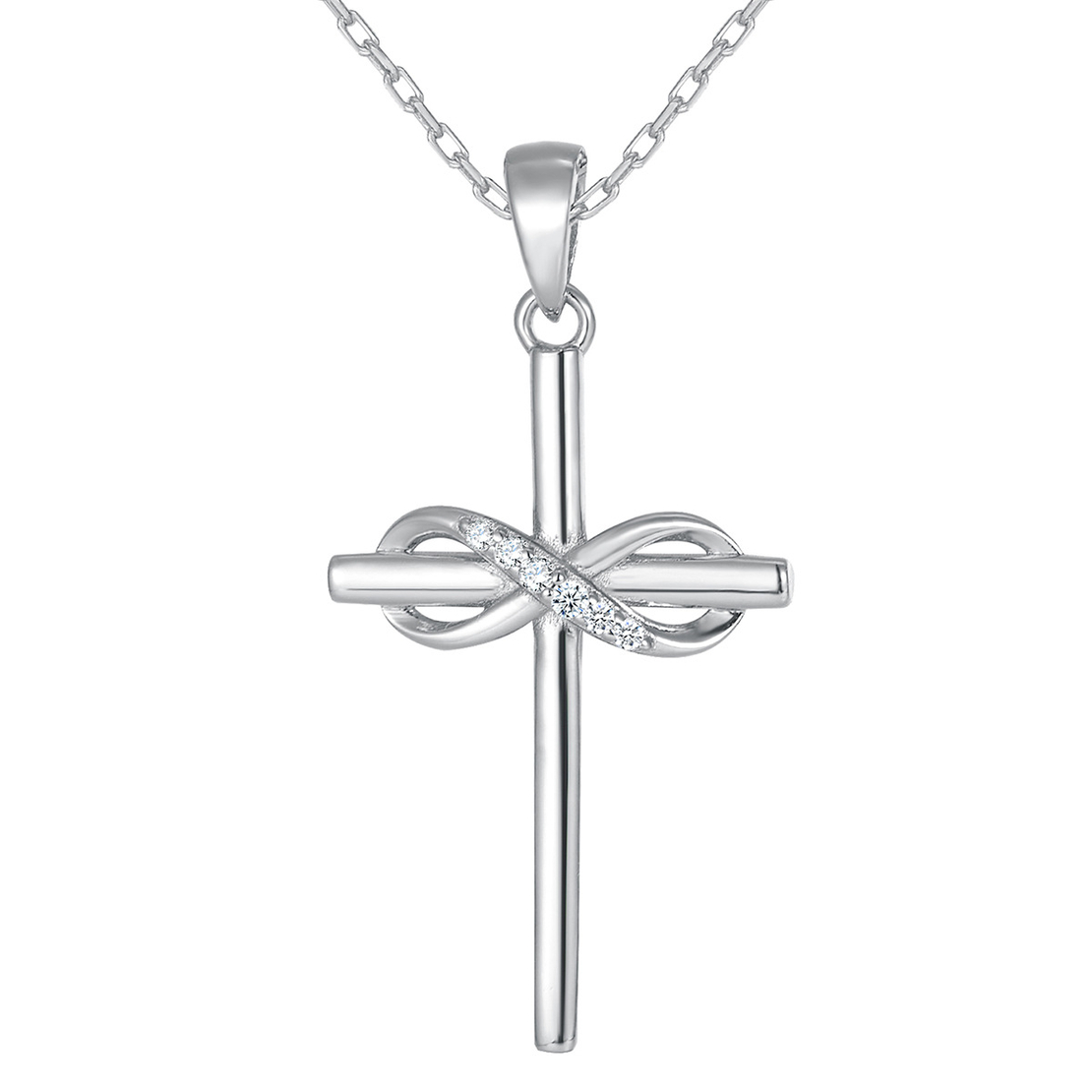 Нежно сребърно колие кръст | колекция Delicate Silver