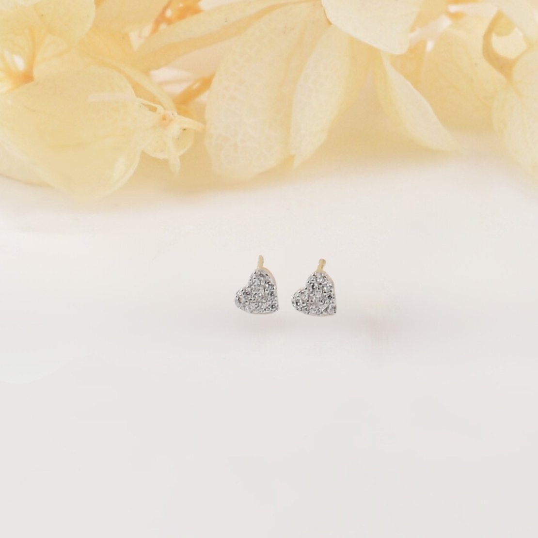 Сребърни обеци по ухото сърца малки | колекция Delicate Silver