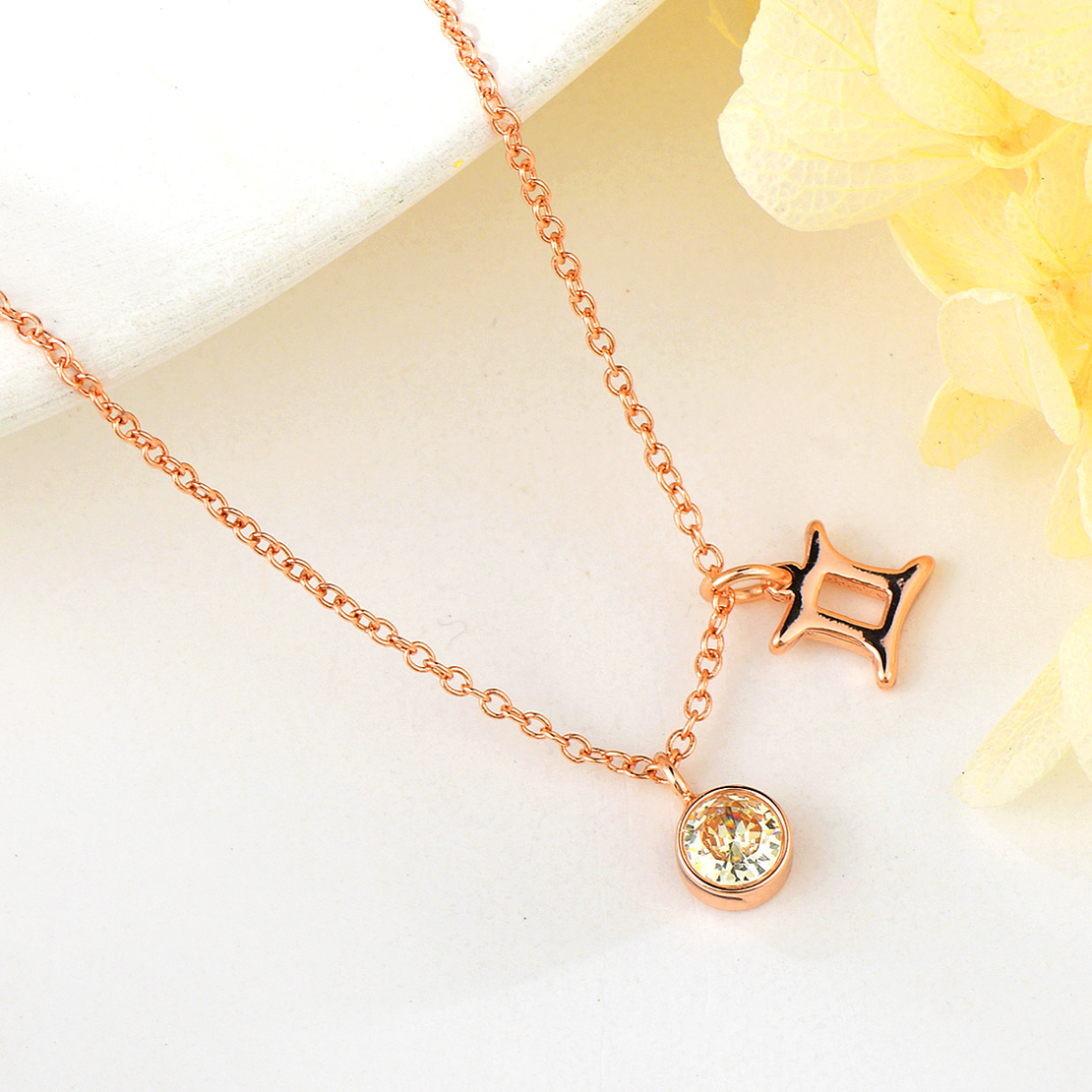 Gemini Necklace Zodiac Collection