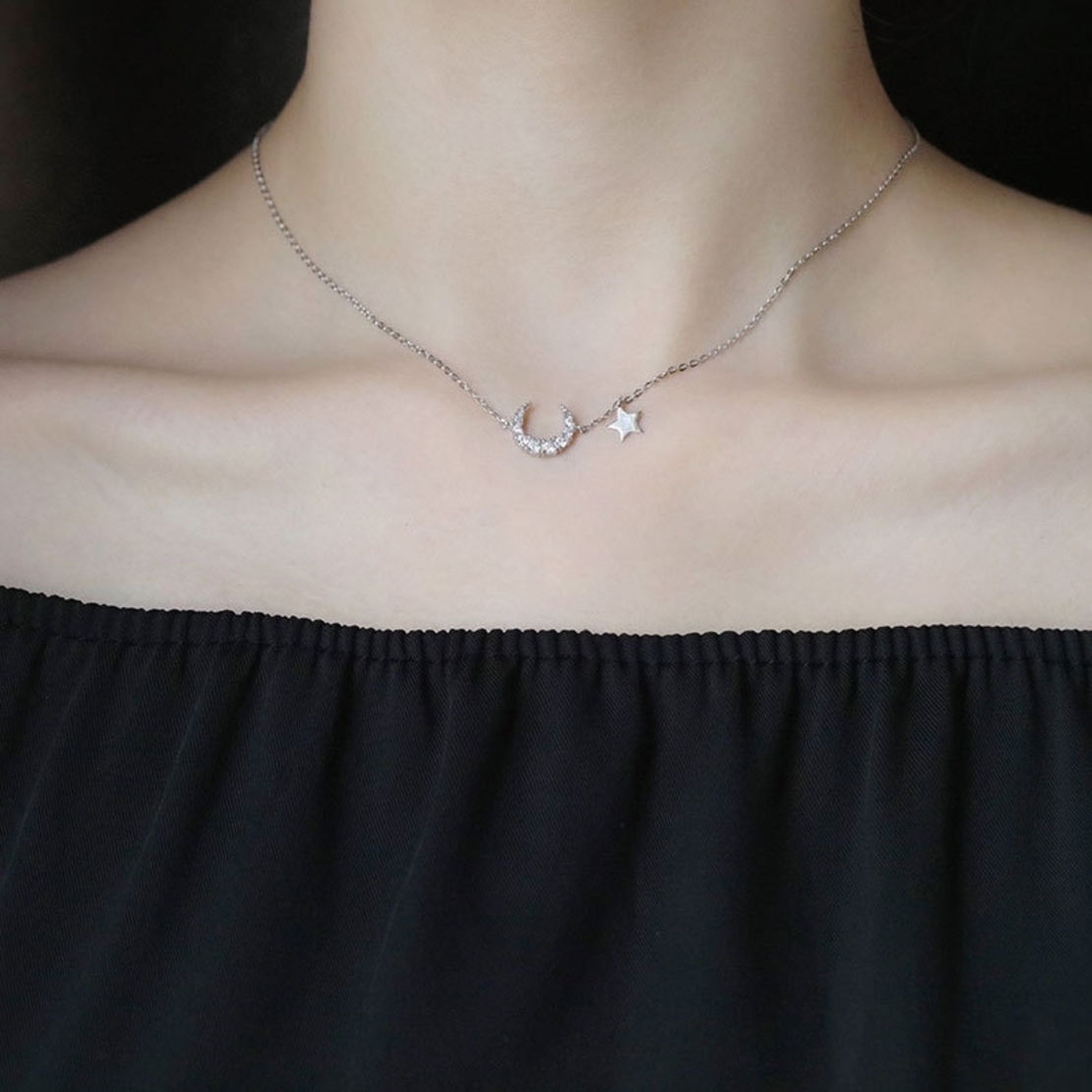 Сребърно колие с кристали Swarovski 2700000027905 | колекция Delicate Silver