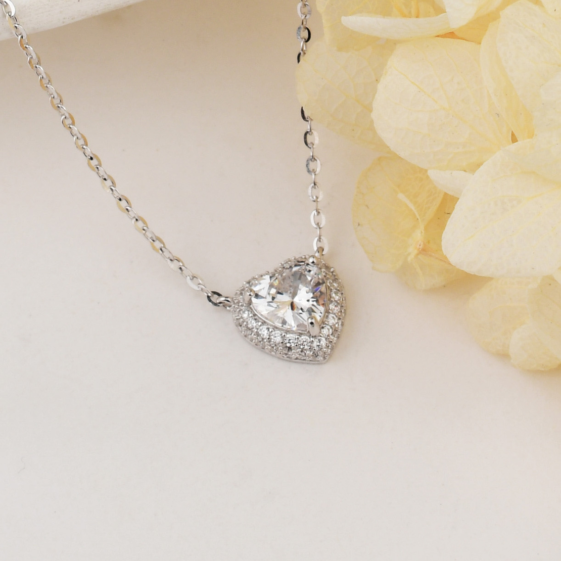 Нежно сребърно колие сърце 2700000059166 | колекция Delicate Silver