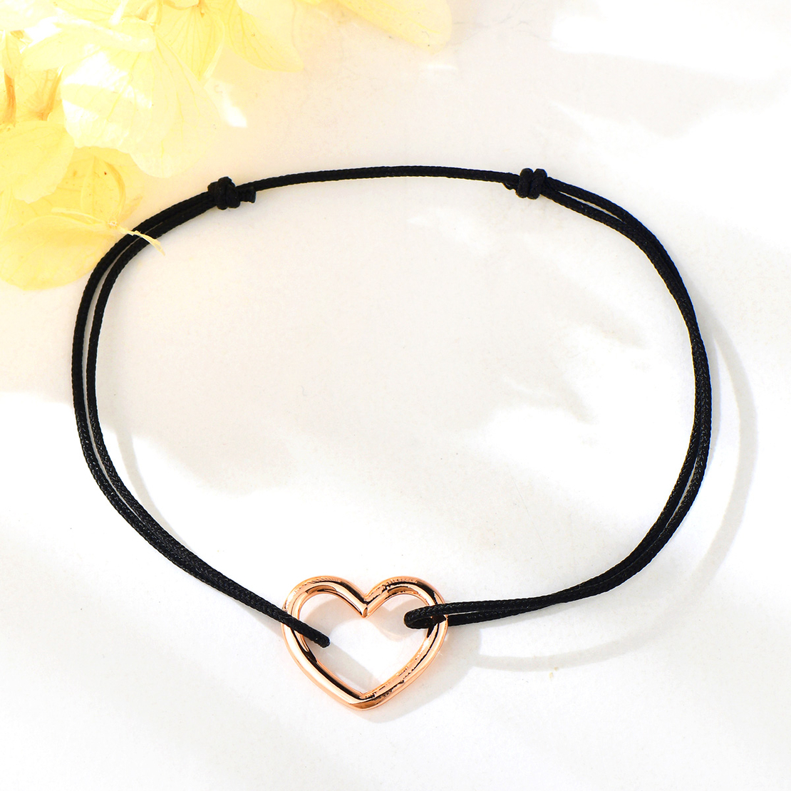 Bracelet Be simple and love Black Thread