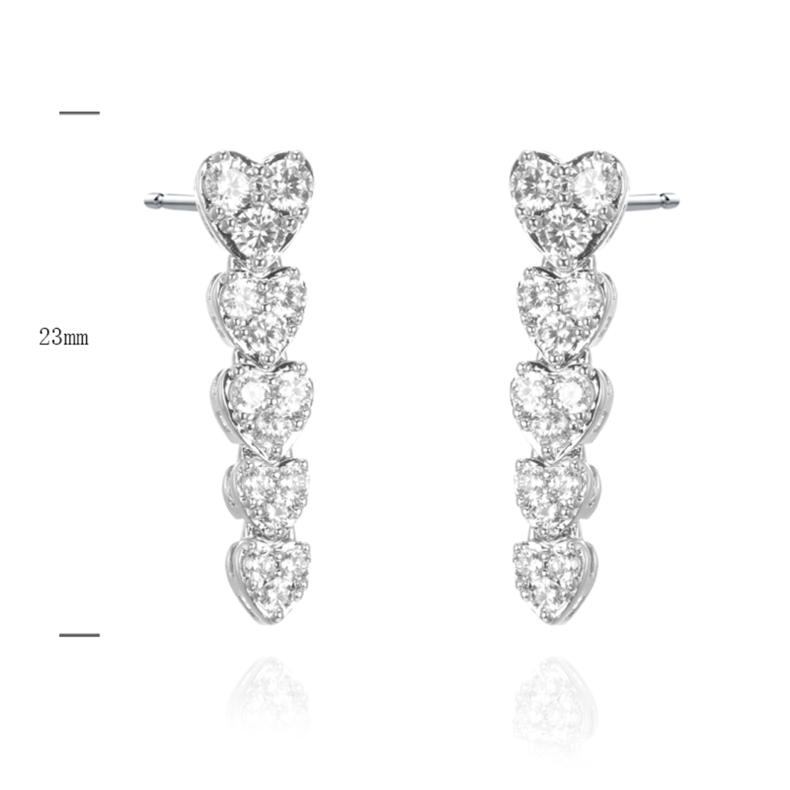 Сребърни обеци 2700000039786 | Колекция Silver Premium