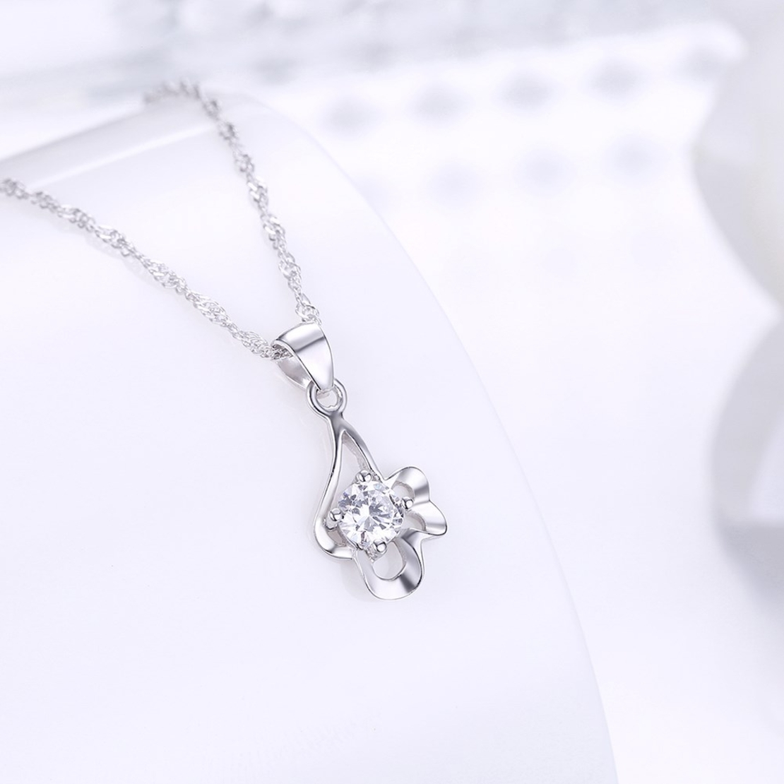 Сребърно колие Swarovski Crystals | колекция Delicate Silver |  2700000027233