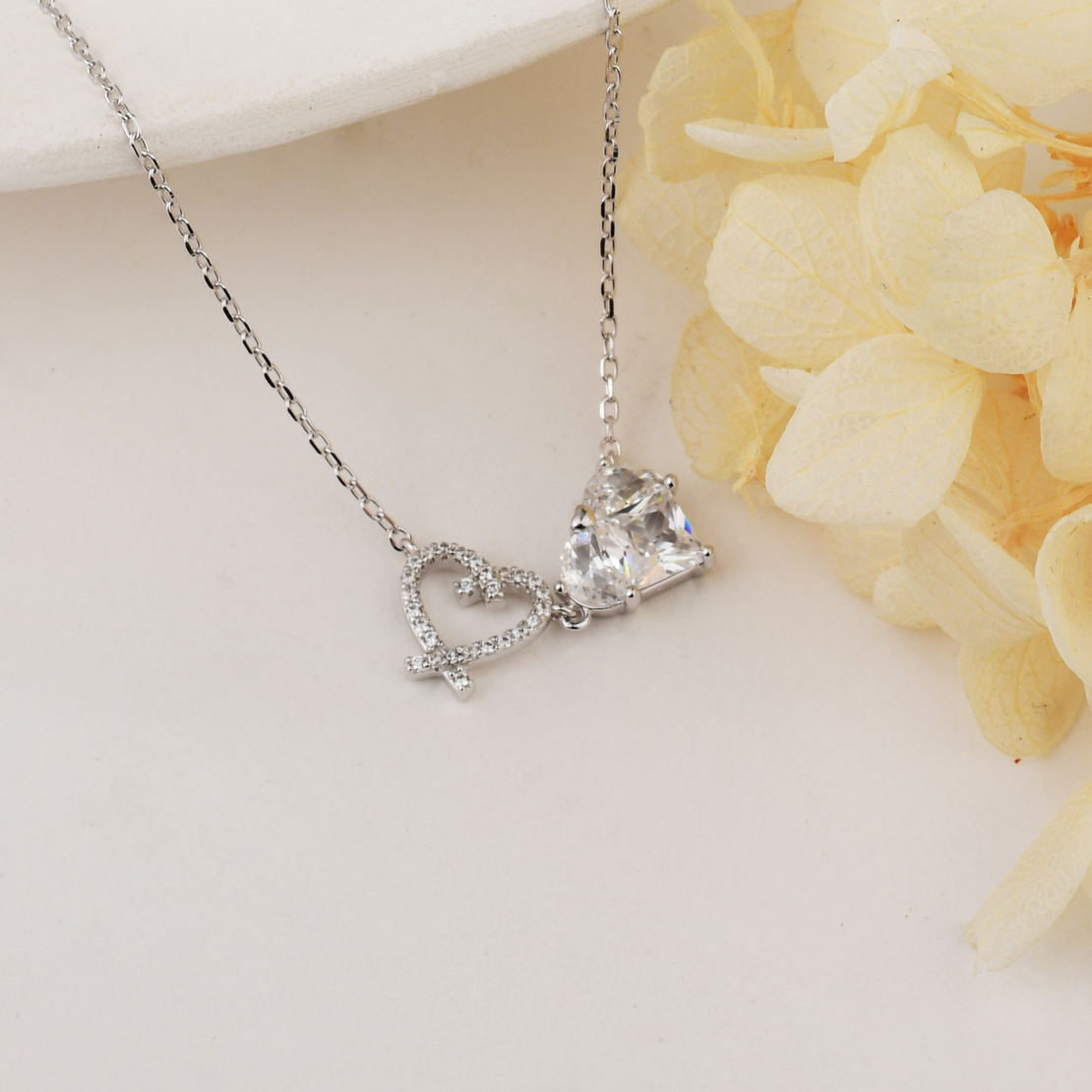 Нежно сребърно колие сърце 2700000059364 | колекция Delicate Silver