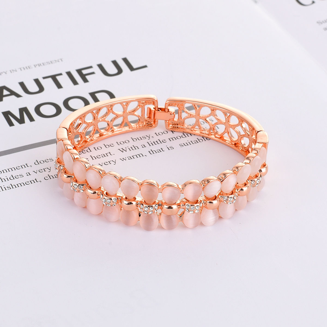 Гривна розово позлатяване 2200000011916 | Колекция Rose Gold