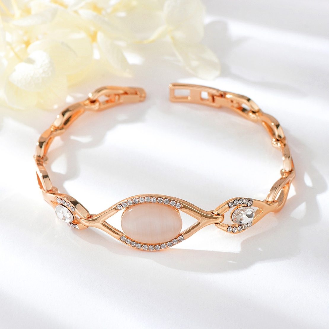 Гривна розово позлатяване око | Колекция Rose Gold