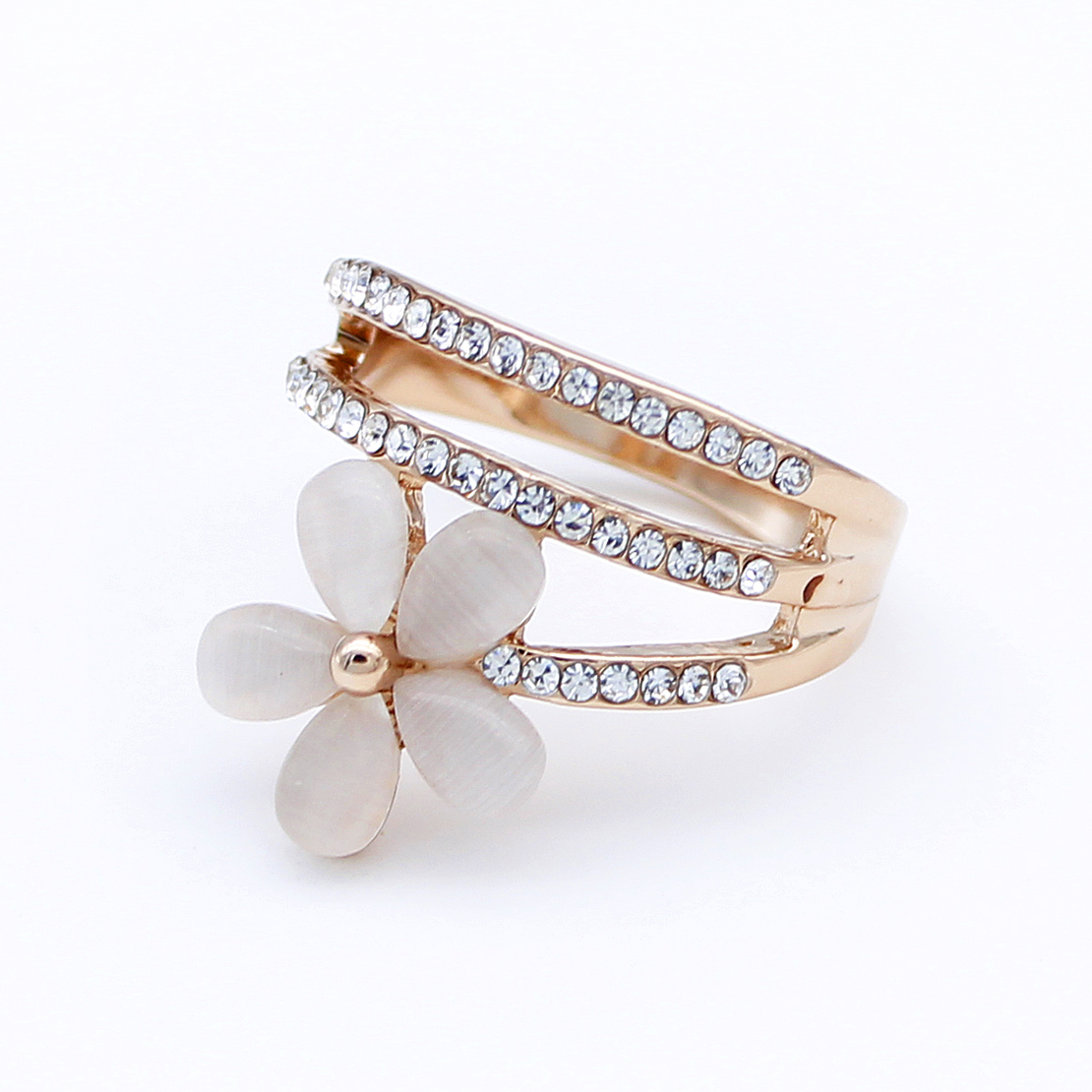Пръстен розово позлатяване котешко око J1062235 | Колекция Rose Gold