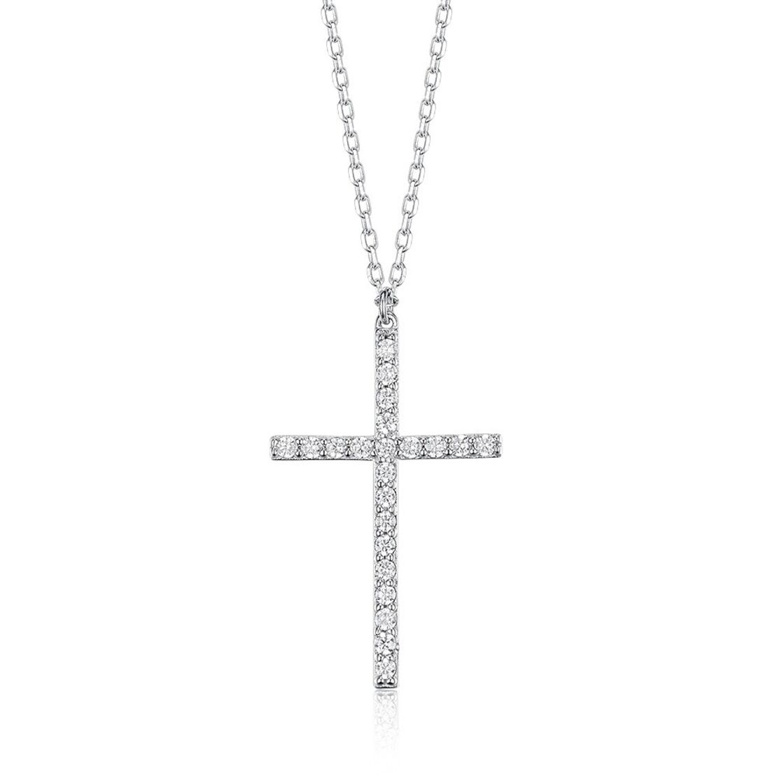 Нежно сребърно колие кръст 2700000071571 | колекция Delicate Silver
