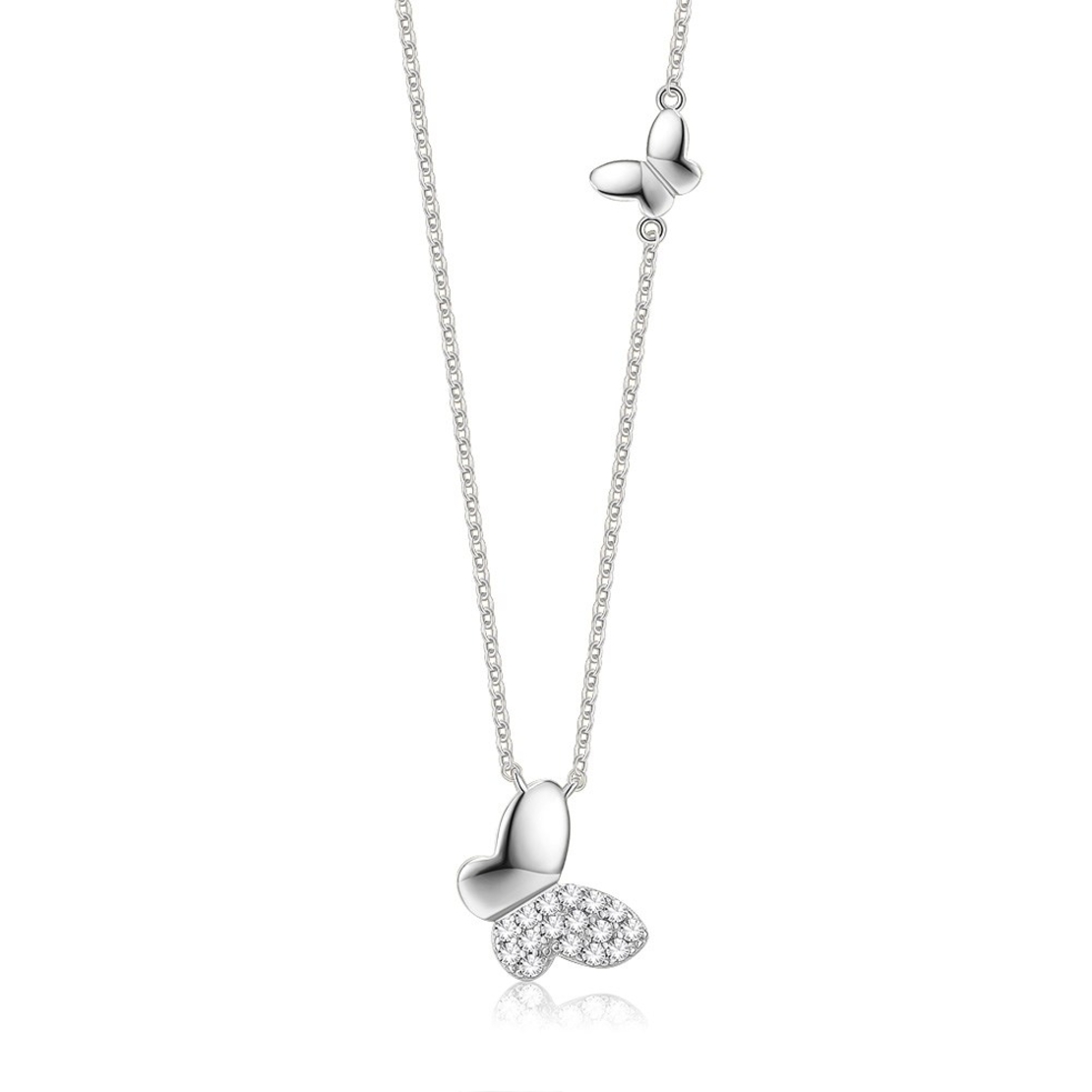 Сребърно колие Пеперуда Swarovski Crystals 2700000027646 | колекция Delicate Silver