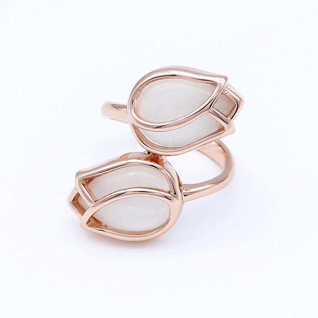 Пръстен розово позлатяване котешко око J1062211 | Колекция Rose Gold