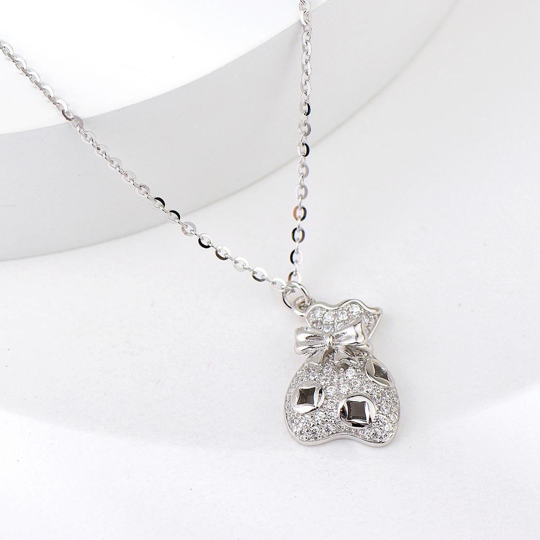 Сребърно колие Торбичка | колекция Delicate Silver