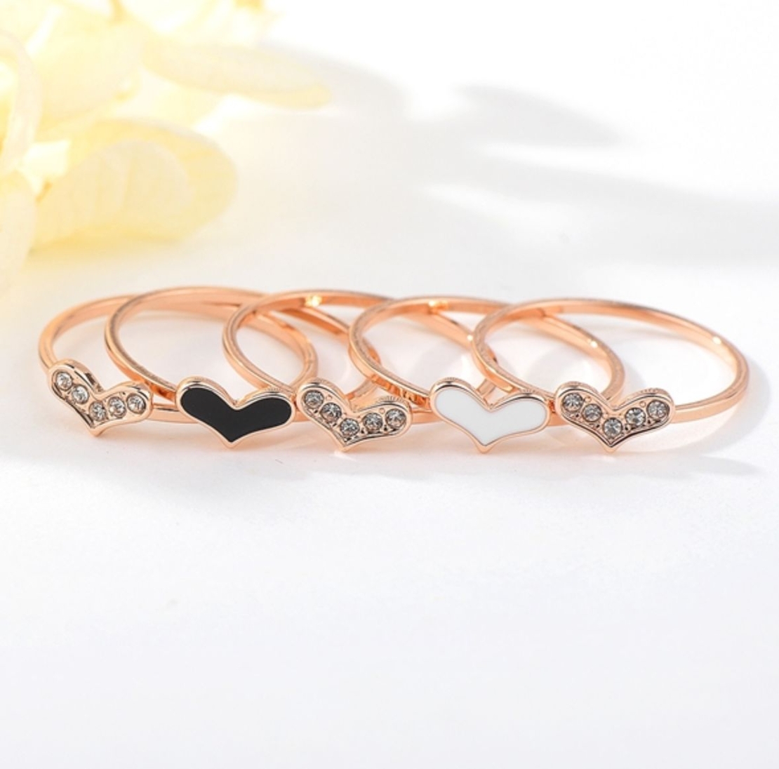Комплект пръстени розово позлатяване 2500000024405 | Колекция Rose Gold