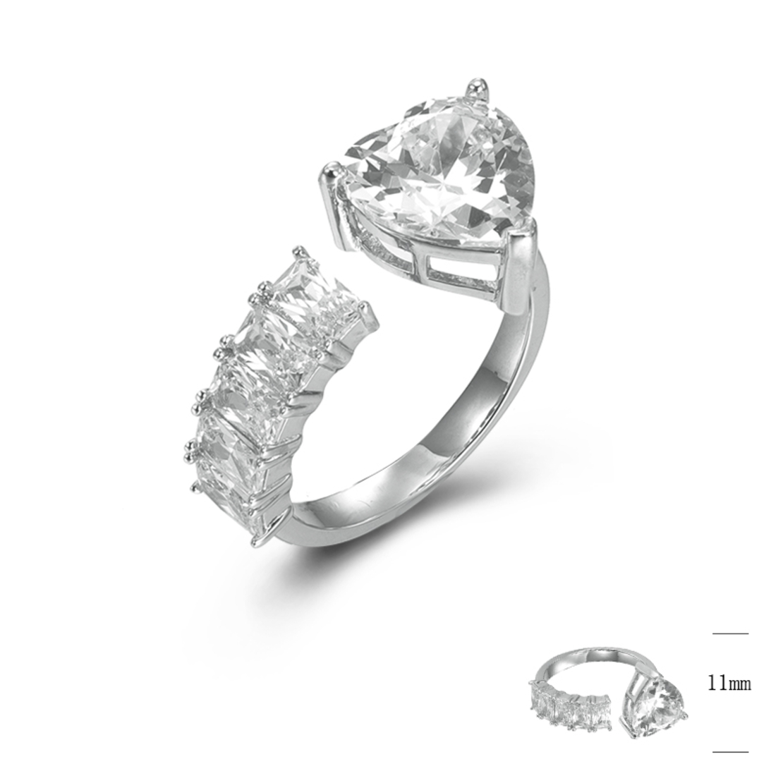 Сребърен пръстен SJ44801-K | Колекция Silver Premium
