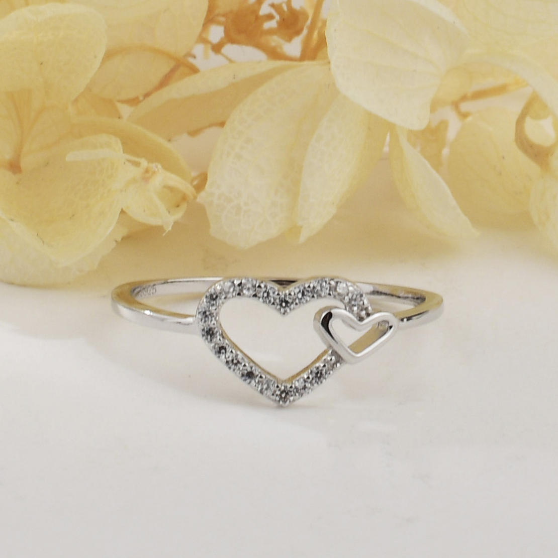 Сребърен пръстен сърца JL070399B | колекция Delicate Silver