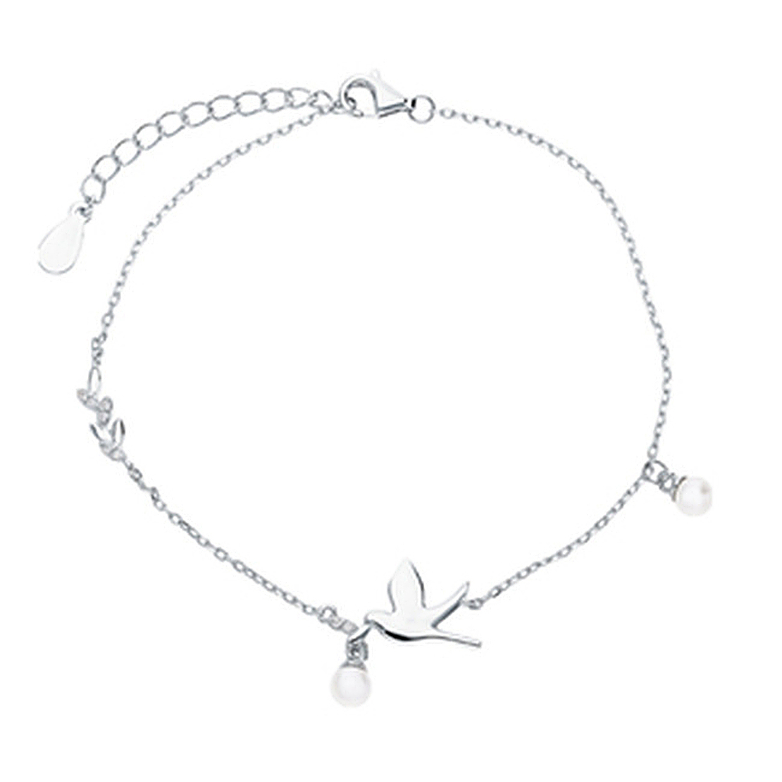 Дамска сребърна гривна лястовица | колекция Delicate Silver