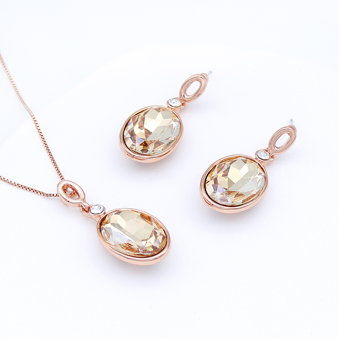 Комплект розово позлатяване 2610000004892 | Колекция Rose Gold | Бижута Invoke.bg