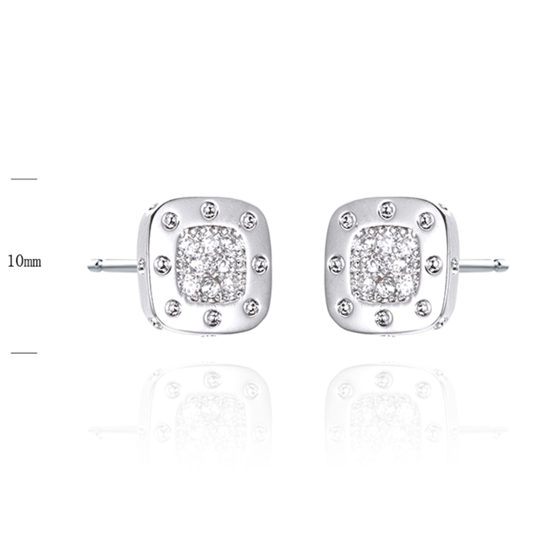 Сребърни обеци 2700000039724 | Колекция Silver Premium