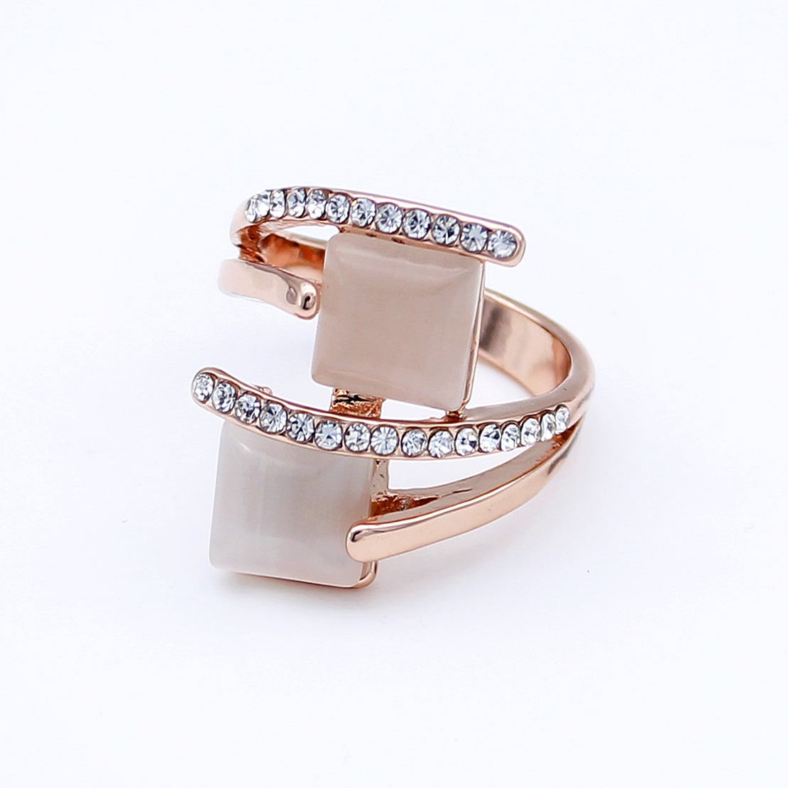 Пръстен розово позлатяване котешко око J1062213 | Колекция Rose Gold