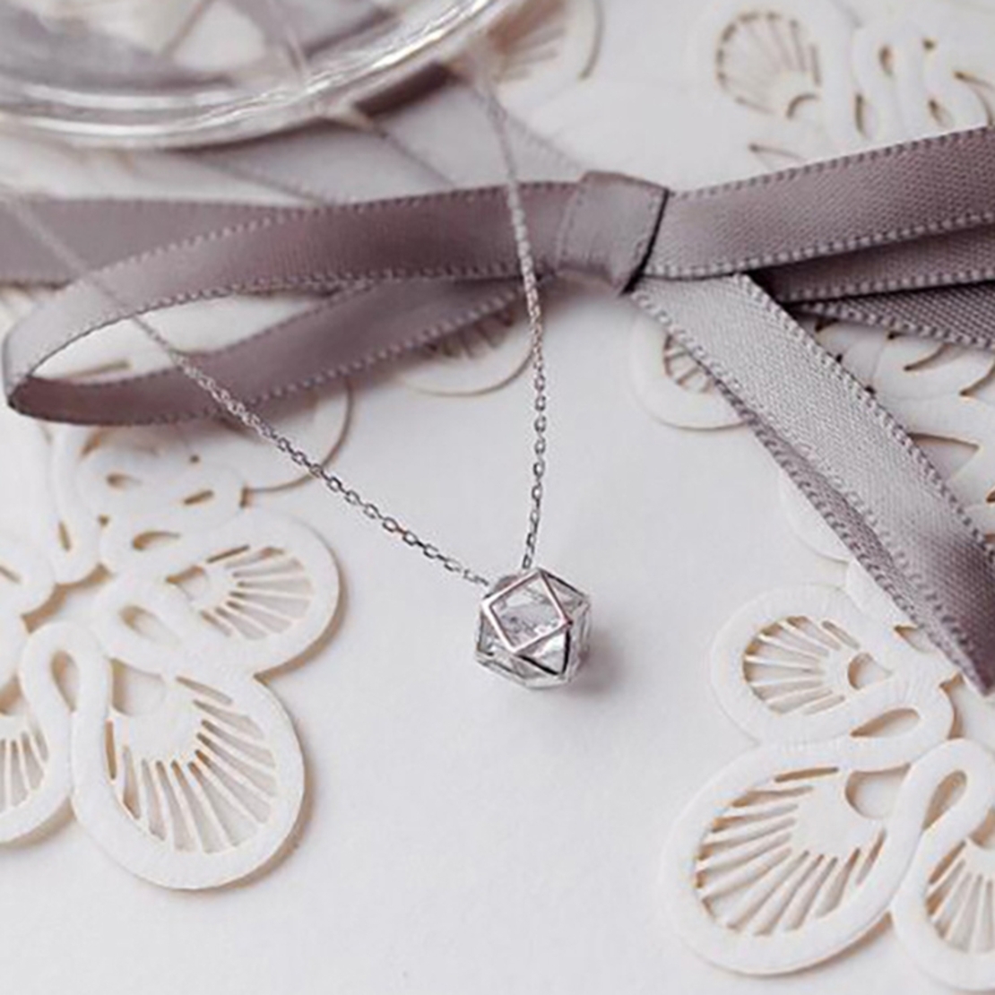 Сребърно колие Swarovski Crystals 2700000027752 | колекция Delicate Silver