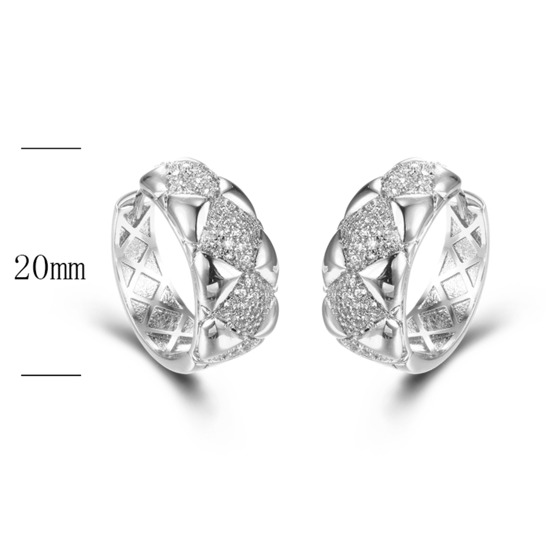 Сребърни обеци 2700000040324 | Колекция Silver Premium