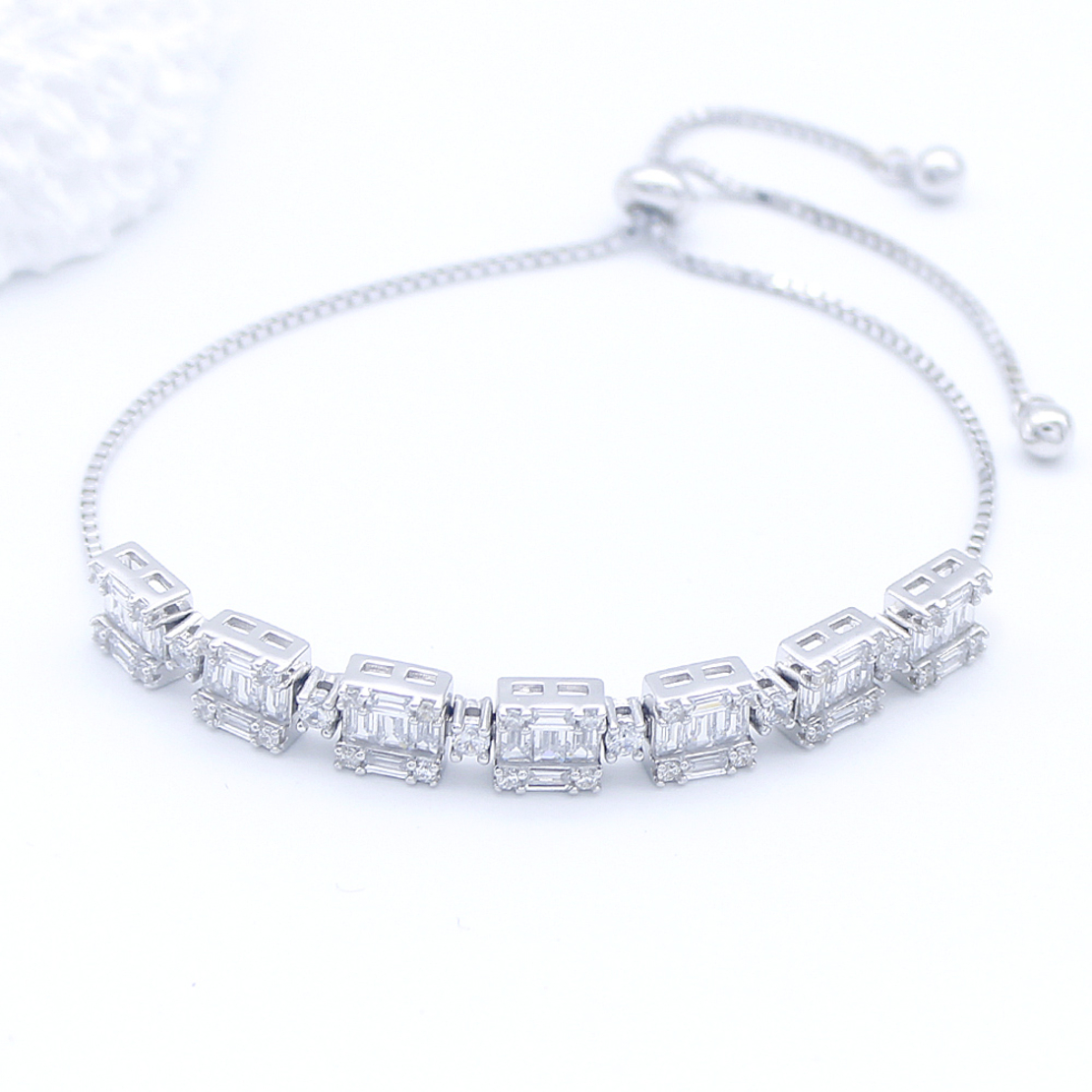 Сребърна тенис гривна 2700000068793 | Колекция Silver Premium