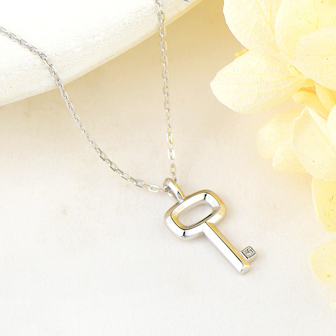 Сребърно колие Ключ 2700000051696 | колекция Delicate Silver