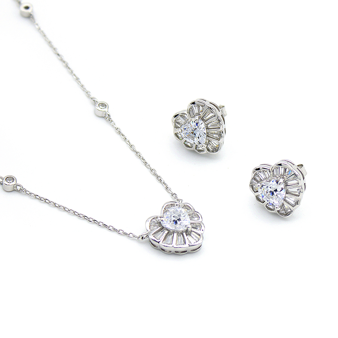 Нежен сребърен комплект 2700000071618 | колекция Delicate Silver