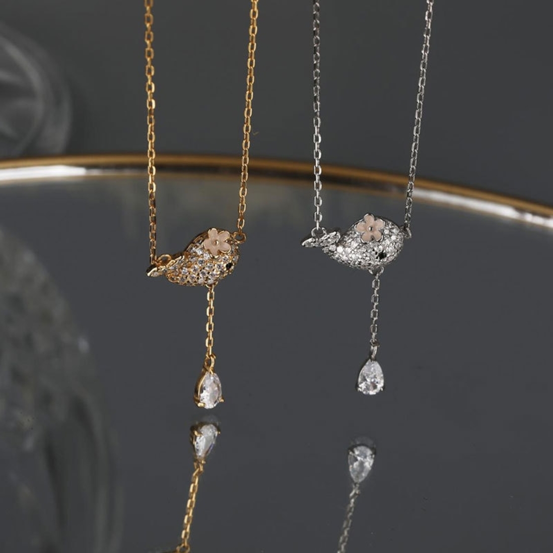 Сребърно колие Рибка Swarovski Crystals 2700000027813 | колекция Delicate Silver
