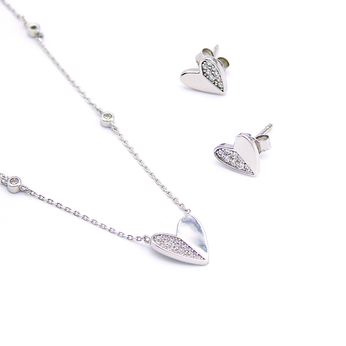 Нежен сребърен комплект 1000000000795 | колекция Delicate Silver