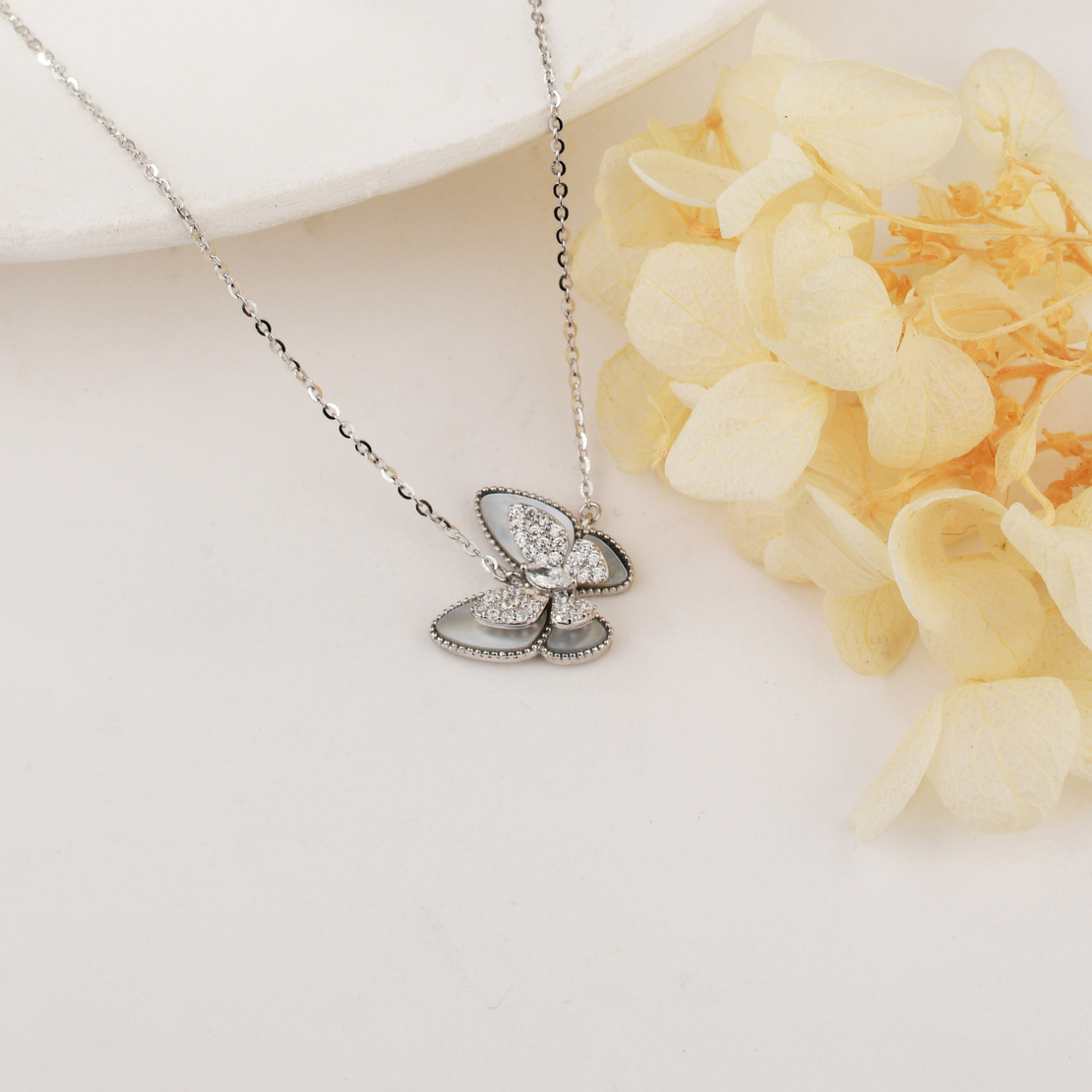 Нежно сребърно колие пеперуда 2700000059326 | колекция Delicate Silver