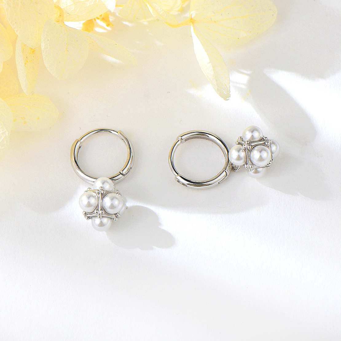 Сребърни обеци с перли 2700000045145 | колекция Delicate Silver