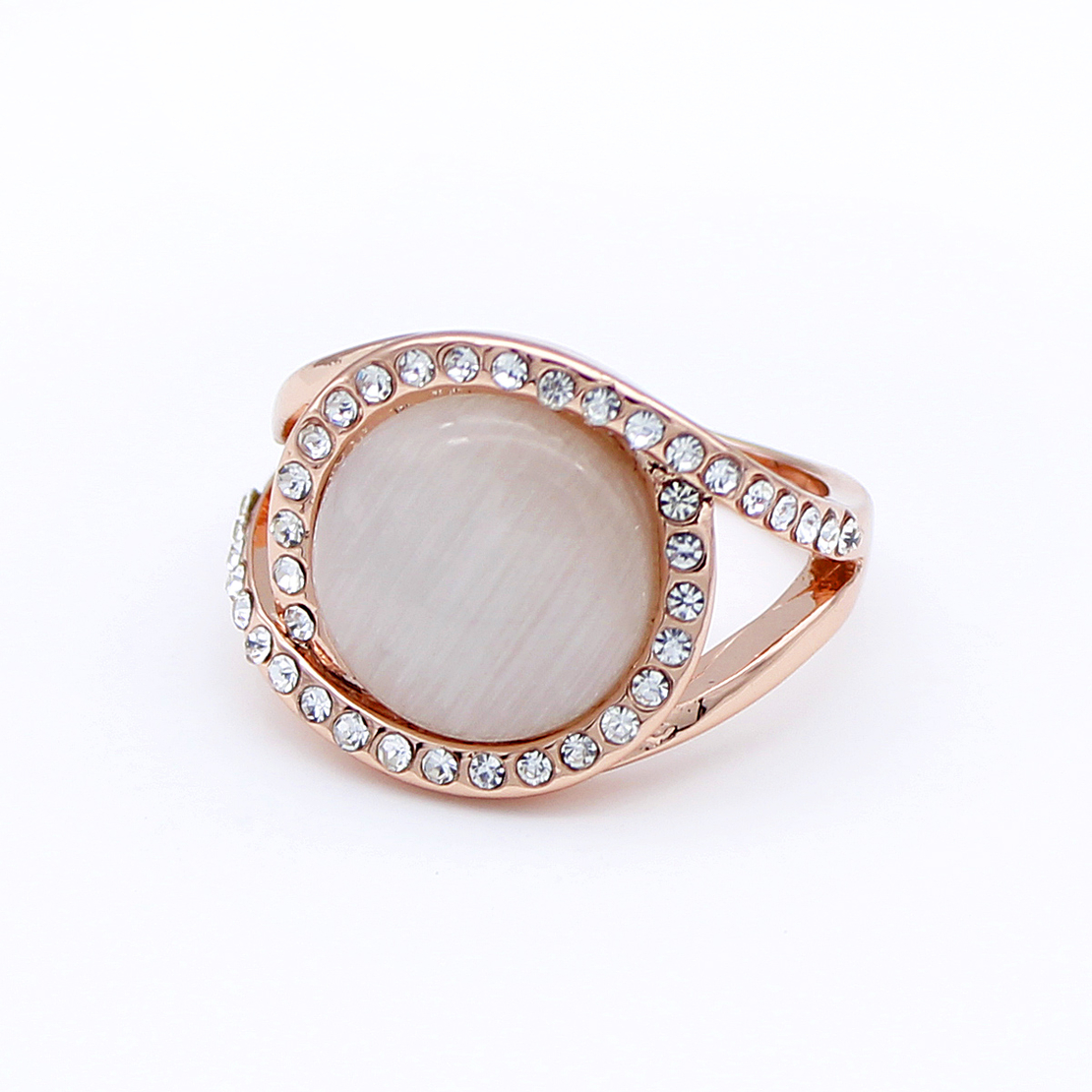 Пръстен розово позлатяване котешко око J1062232 | Колекция Rose Gold