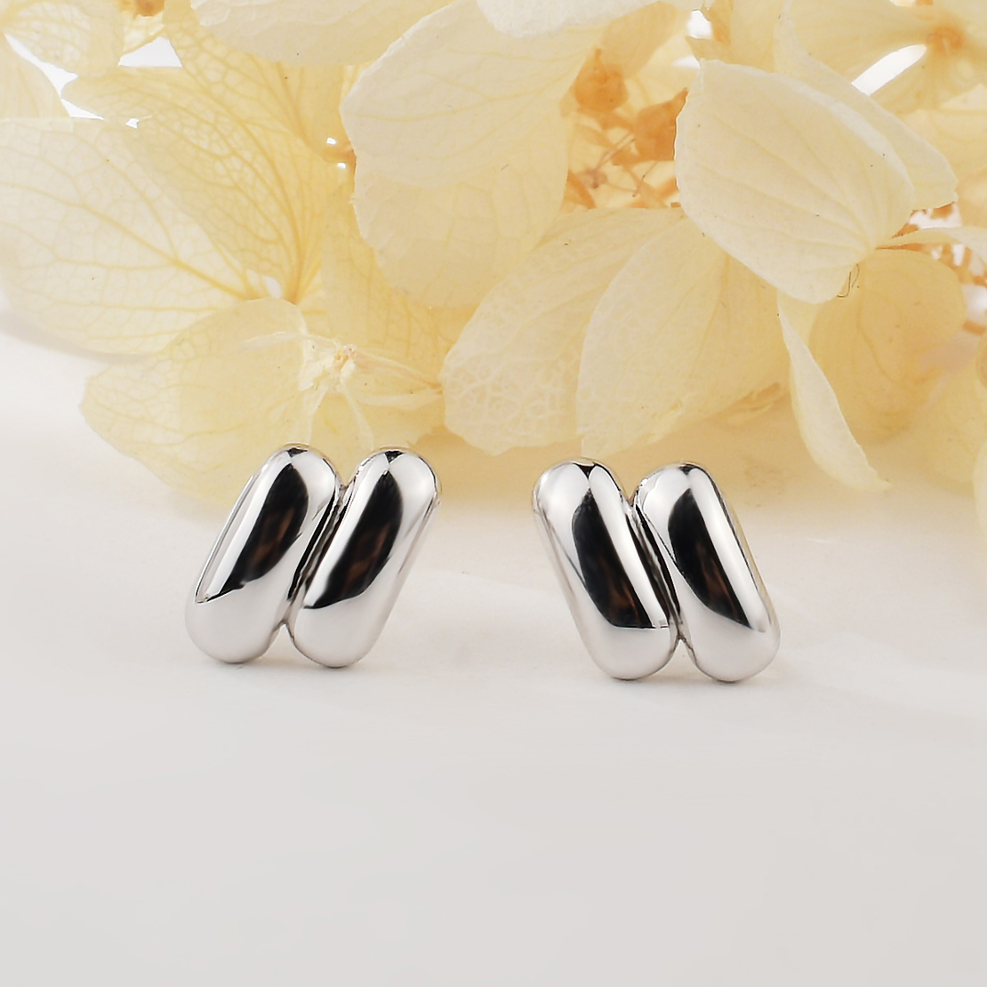 Ежедневни сребърни обеци 2700000064252 | колекция Delicate Silver