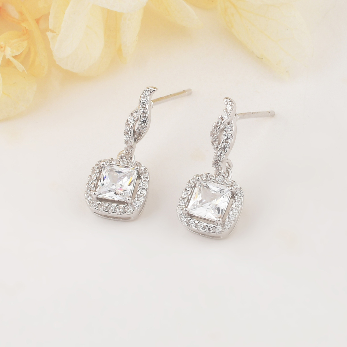 Ежедневни сребърни обеци 2700000063309 | колекция Delicate Silver