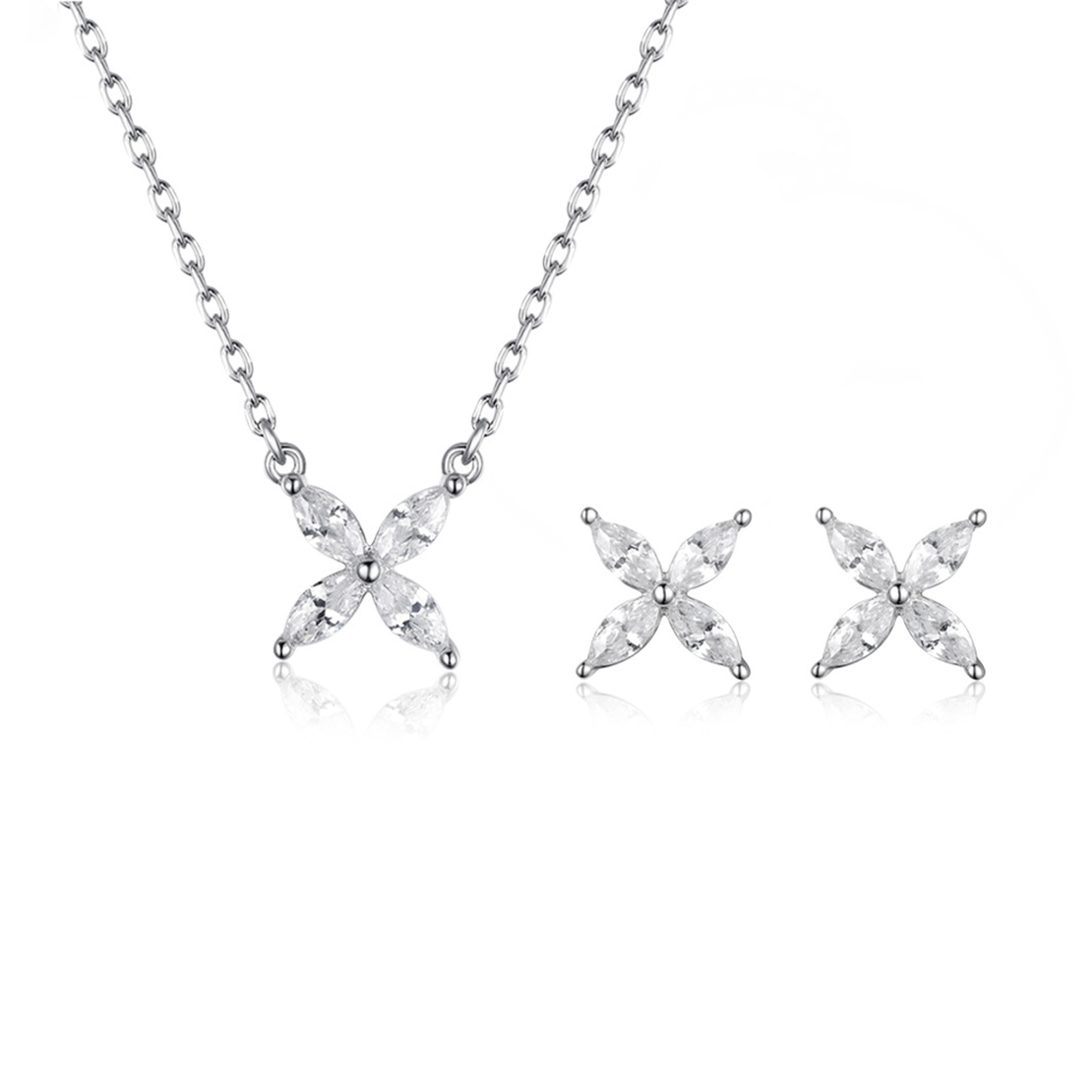 Нежен сребърен комплект 2700000071649 | колекция Delicate Silver