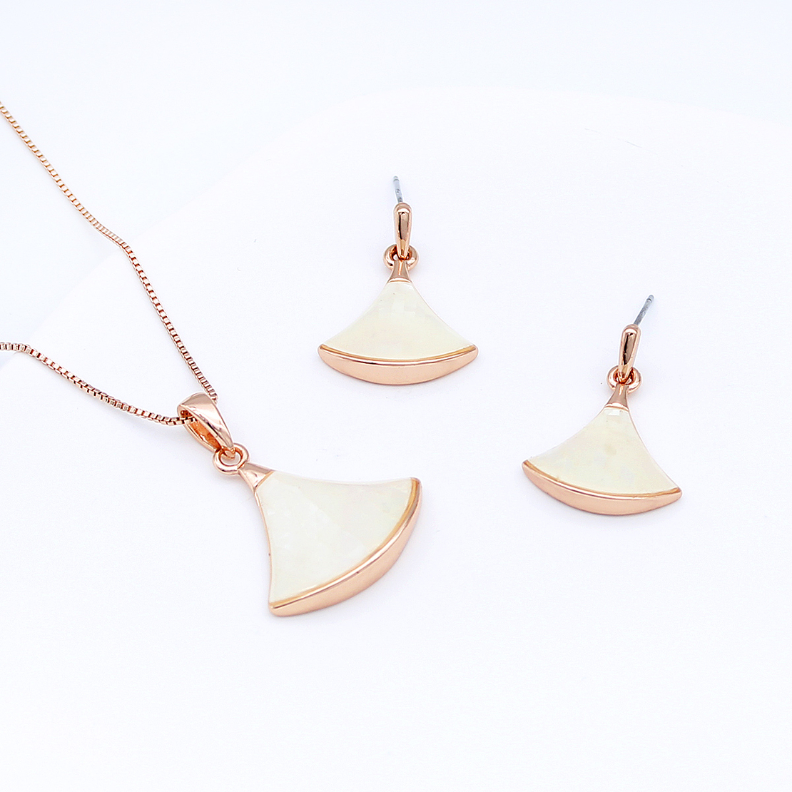 Комплект розово позлатяване седеф 2610000005103 | Колекция Rose Gold